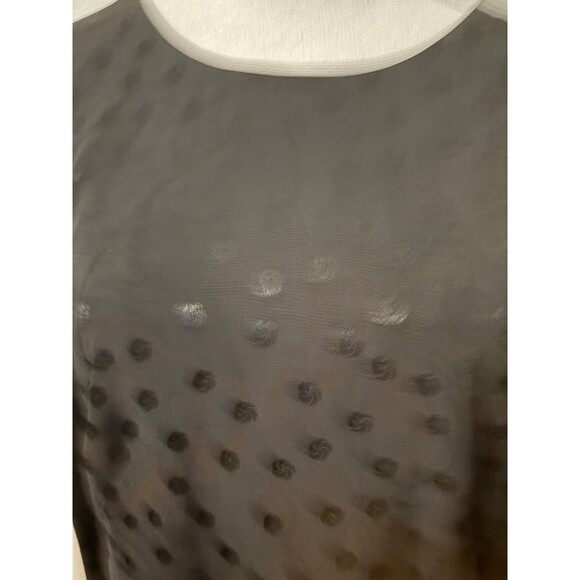 J. Crew Dress in Black Dot Long-sleeve - Size 10 - Picture 4 of 6